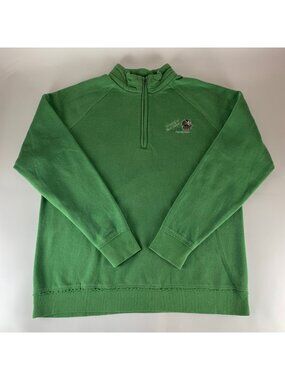 North Dakota Sioux NCAA Vintage Green Gear for Sports 1/4 Zip Pullover Mens 2XL
